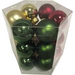 Grüne Lafiora Runde Christbaumkugeln & Weihnachtsbaumkugeln aus Glas 18-teilig 