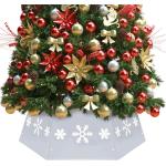 Silberne vidaXL Weihnachtsbaumdecken aus Edelstahl 