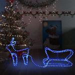 Blaue LED Lichterketten mit Weihnachts-Motiv 