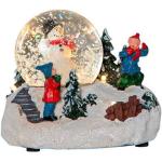 Bunte Eglo Weihnachtsdeko aus Kunststoff mit Schnee 