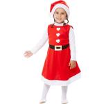 Kinder Weihnachtsmann Kostüm & Mütze Weihnachtsfrau Mädchen Nikolaus Kleid