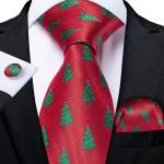 Rote Krawatten-Sets für Herren Weihnachten 