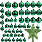 Reduzierte Grüne Christbaumkugeln & Weihnachtsbaumkugeln matt 