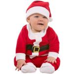 Rote Weihnachtsmannkostüme & Nikolauskostüme aus Fleece für Babys 