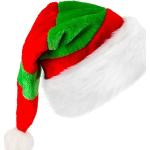 Weihnachtsmütze für Erwachsene, Weihnachtsmütze, 1er-Pack, Rot und Grün, Weihnachten, Weihnachtsmann, Neujahr, Partyhüte, Mütze, Feiertagsmütze