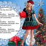 Rote Weihnachtself-Kostüme & Weihnachtswichtel-Kostüme für Damen Größe L 