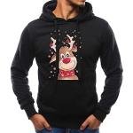 Bunte Herrensweatshirts mit Katzenmotiv Übergrößen Weihnachten 