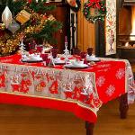 günstig online kaufen Rote Weihnachtstischdecken