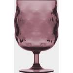 Reduzierte Bordeauxrote Weingläser mit Hafen-Motiv aus Acrylglas 6-teilig 