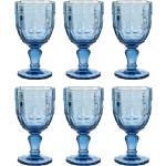 Blaue Butlers Weingläser aus Glas 6-teilig 