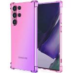 Pinke Samsung Galaxy S22 Ultra Hüllen Art: Bumper Cases durchsichtig aus Silikon stoßfest 