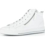 Reduzierte Weiße Gabor Comfort High Top Sneaker & Sneaker Boots mit Reißverschluss aus Leder für Damen Größe 36 