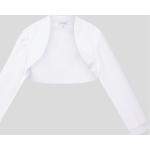 Reduzierte Weiße Weise Kinderblazer aus Polyester für Mädchen Größe 140 