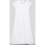 Weiße Weise Kinderfestkleider aus Polyester für Mädchen Größe 134 