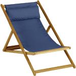 Marineblaue Weishäupl Cabin Liegestühle aus Massivholz klappbar Breite 100-150cm, Höhe 100-150cm, Tiefe 50-100cm 