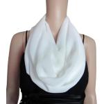 Weiße Schlauchschals & Loop-Schals aus Chiffon für Herren für den für den Winter 