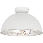 Weiße Deckenlampe mit Silber 30 cm - Magna Basic Landhaus / Vintage / Rustikal E27 Innenbeleuchtung