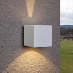 Reduzierte Weiße Moderne Quadratische LED Wandlampen aus Aluminium 