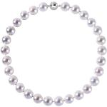 Reduzierte Weiße Silberketten mit Namen aus Silber mit Echte Perle für Damen 