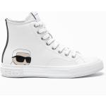 Reduzierte Weiße Karl Lagerfeld Karl High Top Sneaker & Sneaker Boots für Damen Größe 36 