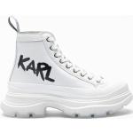 Weiße Karl Lagerfeld Karl High Top Sneaker & Sneaker Boots für Damen Größe 37 für den für den Sommer 
