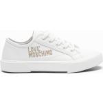 Weiße MOSCHINO Love Moschino Low Sneaker aus Kunstleder für Damen Größe 36 