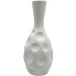 Weiße Moderne 26 cm Vasen & Blumenvasen 26 cm aus Keramik 