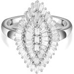 Reduzierte Weiße Diamantringe mit Diamant für Damen 