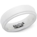 Weiße UNIQUE Keramik Ringe matt aus Keramik für Herren 