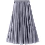Cremefarbene Karo Jeans-Miniröcke ohne Verschluss aus Brokat für Damen Einheitsgröße für den für den Herbst 