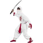 Weiße Ninja-Kostüme für Kinder Größe 146 