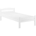 Weiße Erst-Holz Betten mit Bettkasten aus Massivholz 80x200 