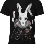 Weiße Alice im Wunderland Das Große Weiße Kaninchen Bio T-Shirts für Herren Größe 5 XL 