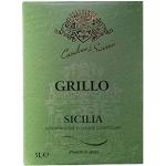 Trockene Italienische Bag-In-Box Grillo Weißweine Sizilien & Sicilia 