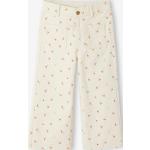 Weiße Unifarbene Capri-Leggings für Kinder mit Reißverschluss aus Baumwolle für Mädchen Größe 146 
