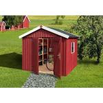 Rote Skandinavische Weka Geräteschuppen & Gerätehäuser aus Massivholz 