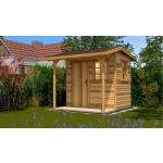 Braune Rustikale Weka Gartenhäuser & Gartenhütten 19mm aus Massivholz 