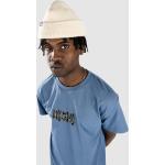 Blaue Streetwear WELCOME T-Shirts mit Skater-Motiv aus Baumwolle für Herren Größe XL 