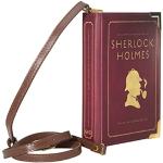 Cremefarbene Sherlock Holmes Umhängetaschen mit Riemchen aus Kunstleder für Damen 
