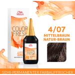Braune Ammoniakfreie WELLA Color Fresh Semi-permanente Haarfarben 75 ml für Herren 