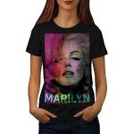 Wellcoda Marilyn Monroe Heiß Frau T-Shirt Frau Lässiges Design Bedrucktes T-Shirt