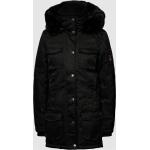 Schwarze Wasserdichte Wellensteyn Schneezauber Jacken mit Fellkapuze aus Polyamid mit Kapuze für Damen Größe XS für den für den Herbst 