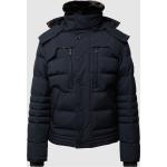 Reduzierte Marineblaue Gesteppte Wellensteyn Jacken mit Fellkapuze aus Polyester mit Kapuze für Herren Größe 5 XL 