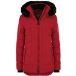 Rote Gesteppte Wasserdichte Wellensteyn Winterjacken mit Reißverschluss für Damen Größe XL 