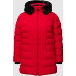 Rote Gesteppte Wellensteyn Belvitesse Damensteppmäntel & Damenpuffercoats aus Polyamid mit Kapuze Größe XS für den für den Herbst 