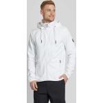 Weiße Unifarbene Wellensteyn Stehkragen Zip Hoodies & Sweatjacken mit Reißverschluss aus Baumwolle mit Kapuze für Herren Größe 3 XL 