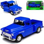 Blaue Welly Chevrolet Spielzeug Pick Ups aus Metall 