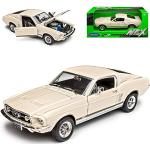 Beige Welly Ford Mustang Modellautos & Spielzeugautos 
