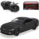 Schwarze Welly Ford Mustang Modellautos & Spielzeugautos aus Metall 