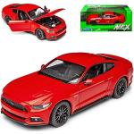 Welly Ford Mustang VI Coupe Rot Ab 2014 1/24 Model